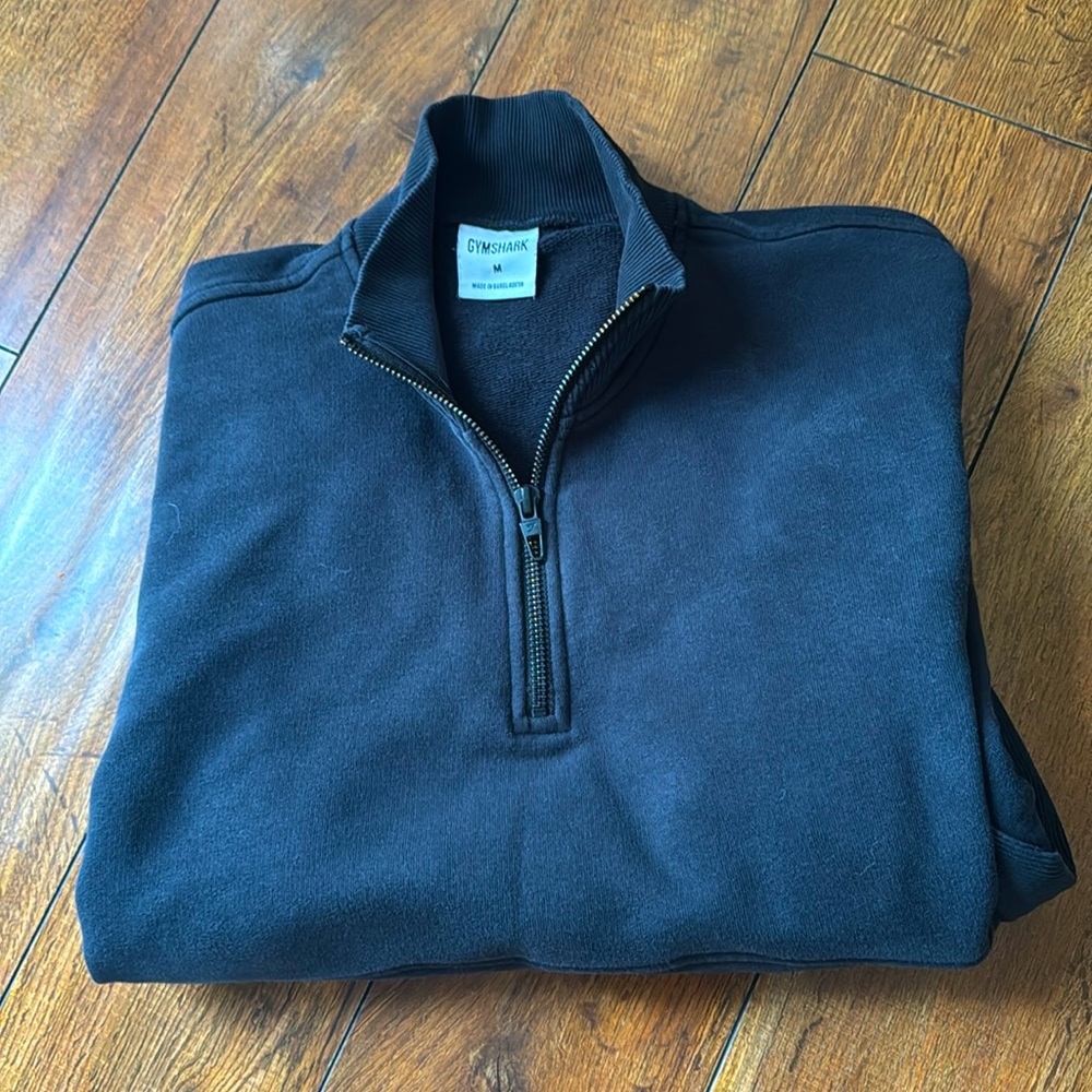Gymshark Black Legacy Cropped oversized Sweater - Picture 2 of 3